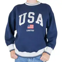 Vintage 90s The Limited USA American Flag Sweatshirt