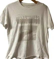 Aerie Make Waves Oversized Graphic Tee size S