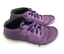 Wander Chukka Casual Canvas Ankle Boot Shoe Sz. 6.5 Purple Lace Up Casual