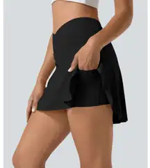 Halara Everyday SoftlyZero Airy Crossover Cool Touch Mini Tennis Skirt UPF50+ XL