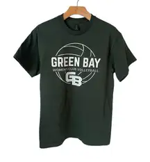 Green Bay Women's Club Volleyball T Shirt Womens Size L Green Short Sleeve Crew