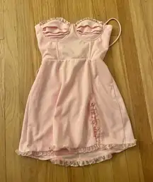 Strapless light pink Lucy in the sky dress