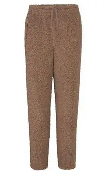 Skims Medium Fleece Sherpa Teddy Joggers Desert Street Casual Plush Fuzzy Soft
