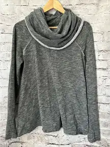 Free People Beach Two‎ Body Corps Deux Gray Cowl Neck Long Sleeve Women’s S