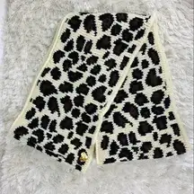 Betsey Johnson Leopard Cheetah Print Infinity Knit Scarf