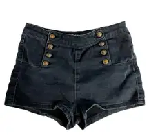 - High Waisted Sailor Shorts - Sz. S