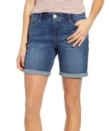 NWT Wit & Wisdom Absolution Denim Shorts In Bl-blue Cuffed Bermuda Size 6 NEW