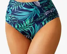 XL Tempt Me High Waisted Bikini Bottoms Full Coverage Swimsuit Bottoms Ruched