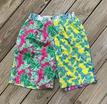 Lilly Pulitzer Women's Vintage Colorful Floral Bermuda Shorts Size 8 (24" Waist)