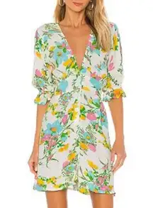 Faithful The Brand Caliente Mini Dress Ilona Floral Print Multi Women's US 6