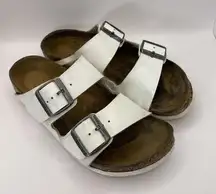 Birkenstock  Arizona Womens Sandal White US W6 EU37 based on comparable shoes