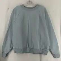 Gap Basic Crewneck Sweatshirt Womens Medium Blue