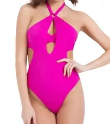 Agent Provocateur L’Agent Adrina Swim Monokini 2-in-1 Fuschia Hot Pink BARBIE