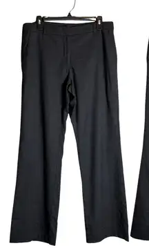 Eileen Fisher Wool Wide Leg Trouser Dress Pants Women's 8 Gray Stretch Career