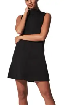 SPANX AirEssentials Mock Neck Sleeveless Mini Dress Black Size XS