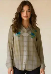 Vintage Roper Women's Plaid Pearl Snap Western Shirt