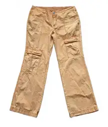 Free People The Thing Is Low Rise Utility Pants Cotton Orange Women's Size 12