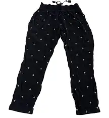 Amuse Society Pants Womens Small Embroidered Drawstring Boho India‎ Festival