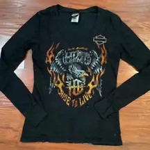 Harley Davidson  LONG SLEEVE SHIRT SIZE M