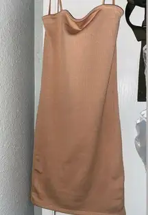 Love J Light Pink/ Beige / Tan Dress