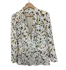 DIANE VON FURSTENBERG Silk Printed Blazer Size 6