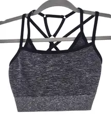 Gymshark Gray Sports Bra Size Small Gym Shark Gray and Black Sports Bra