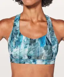 Lululemon Free To Be Serene Sun Dazed Multi Blue Sports Athletic Bra 4