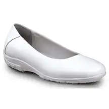 Womens White Slip Resistant Work Shoes Dress Flats