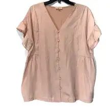 Cotton Bleu Pink Top Women’s Medium