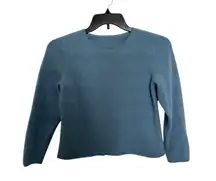 Charter Club 100% Cashmere Sweater Women Sz: XS Luxury Preppy Holiday Light Blue