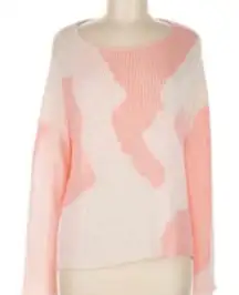 Wooden Ships Pink and cream  Crew Neck Sweater