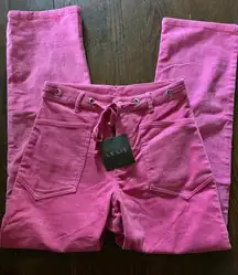 FALL CLEARANCE NWT LE LIS Women's Pink Corduroy Pants with Tags S