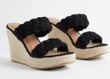 NWT  Braided Espadrille Platform Wedge (WW)