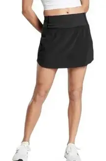 Athleta Run With It‎ Skort 16" High Rise Black Women 2X Built-In Shorts Pockets