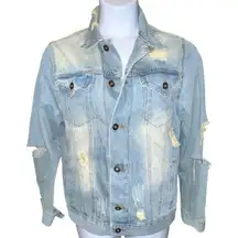 Brooklyn Cloth Light Blue Distressed Denim Jacket
