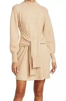 Dh New York Kate Tie-Front Balloon-Sleeve Sweater Dress