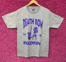 Death Row Records Grim Reaper LA Hands 1991 Hip Hop Tee M