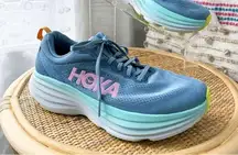 Hoka One One Bondi 8 Shadow Dusk Road-Running Sneakers Women’s Size 10 D Wide