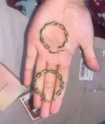 Golden Hoops Earrings