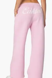 Edikted pink sweatpants size small