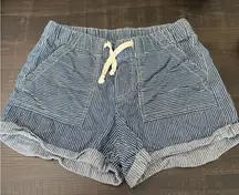 BDG Navy Striped High Waist Women's Shorts Size S