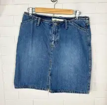 Gap Jeans Vintage Low Rise Cotton Denim Skirt Size 6