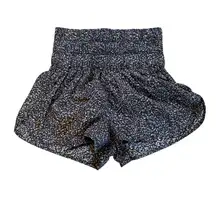 Free People Movement The Way Home Leopard Print Athletic Shorts Womens Medium