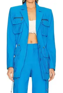 NWT Dundas x Revolve Turquoise Blue Grace Blazer Jacket XL