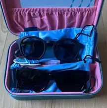 SOJOS Black Sunglasses Set