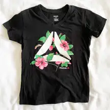 Black Floral Tshirt