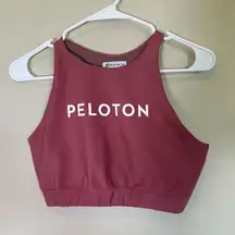 Peloton Sports‎ Bra Medium White Pink High Neck Athletic Gym