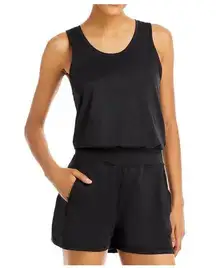 Sweaty Betty Black Gary Sleeveless Racerback Romper Sz.XXL NWT