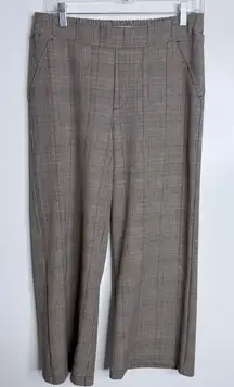 Democracy High Rise Pull On‎ Plaid Pants Brown Size 4