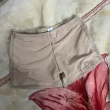 LG booty less nylon beige spanx shorts